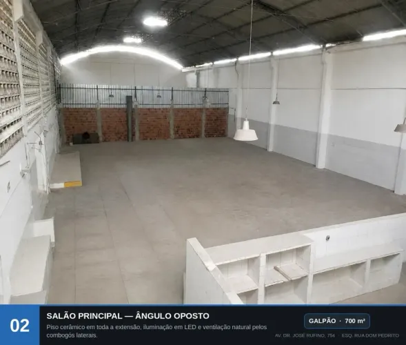 GALPÃO PARA LOCAÇÃO | AV. DR. JOSÉ RUFINO
