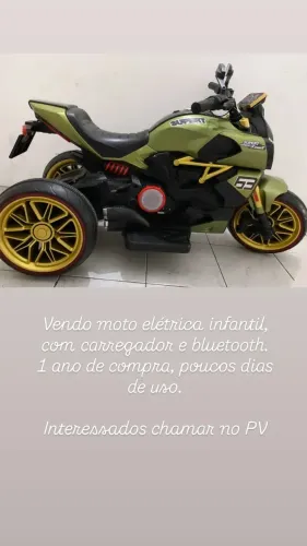 Moto elétrica infantil