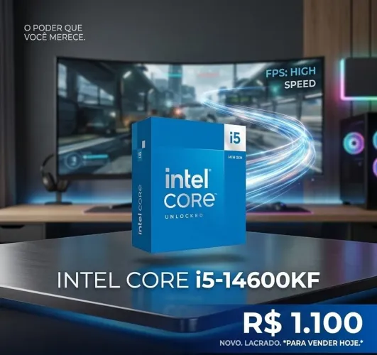 Processador Intel Core i5-14600KF - Novo e Lacrado