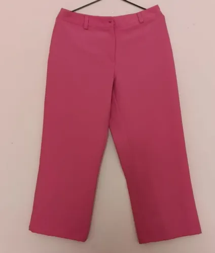 Calça Alfaiataria Feminina Skinny  Rosa