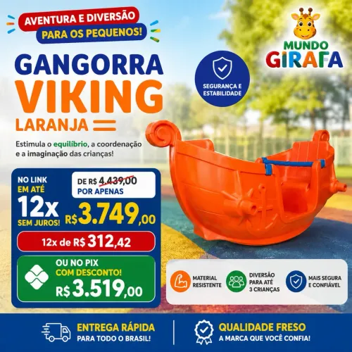 Gangorra viking laranja