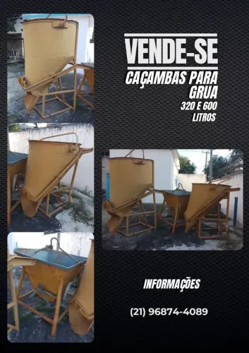 CAÇAMBAS PARA GRUA