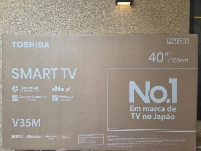 Smart tv 40 Polegadas Toshiba, Comando de Voz, 4k, Nova, Sem Uso, Lacrada