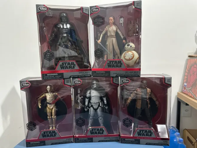 Star Wars - Elite Series - Lote com 5 personagens 