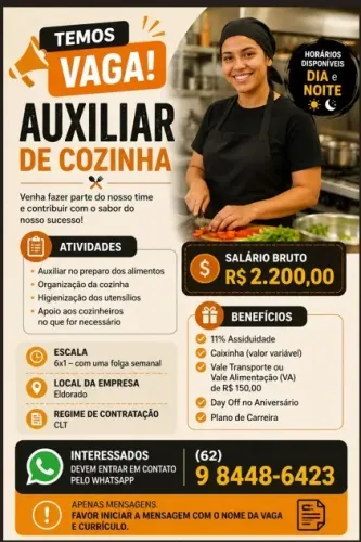 AUXILIAR DE COZINHA