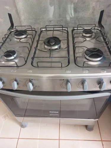 Fogao 5 bocas Consul Inox