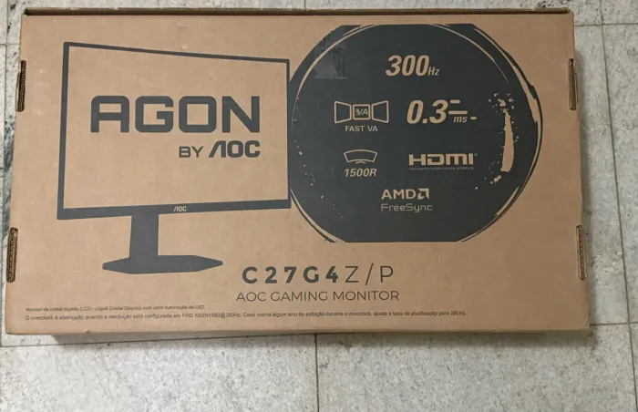 Monitor Gamer AOC Agon C27G4Z/P - 300Hz e 0.3ms (Curvo)