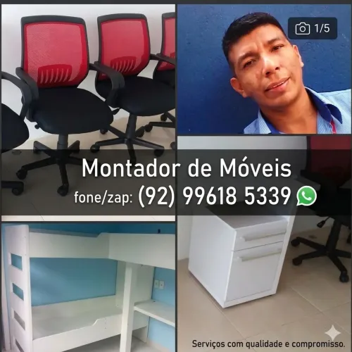Montador de móveis Atendo toda Manaus.