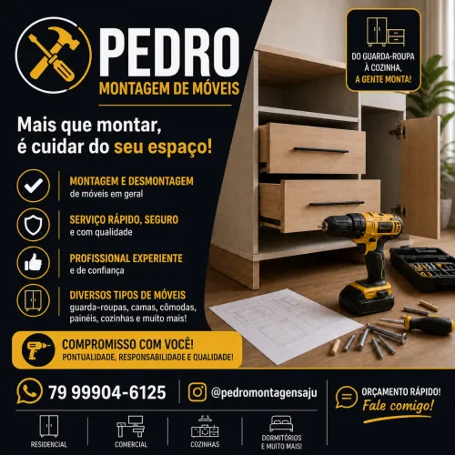 MONTAGEM DE MÓVEIS EM ARACAJU E REGIÃO 