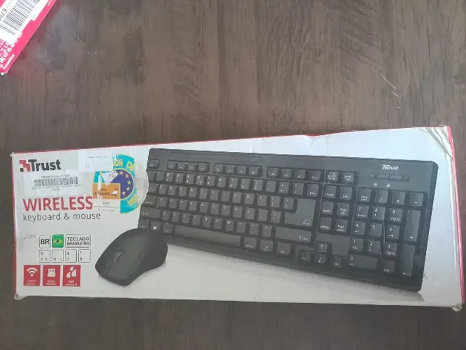 kit teclado e mouse sem fio trust