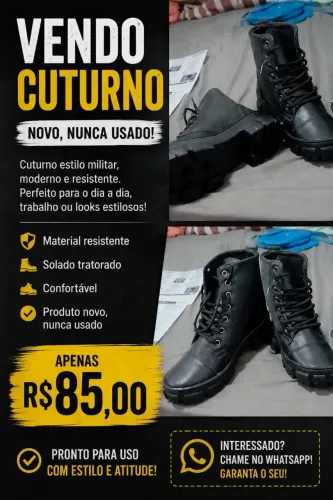 Coturno cano medio feminino