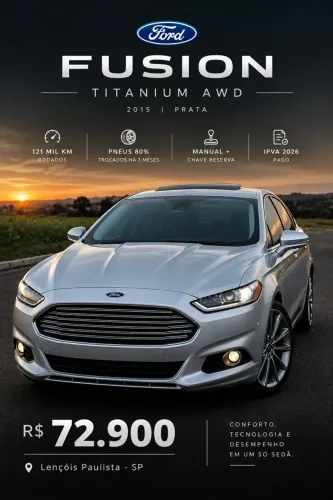 Ford Fusion Titanium 2.0 Gtdi Eco. AWD Aut. 2015