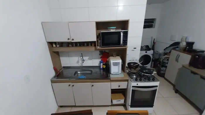 Armário de cozinha com Pia Inox