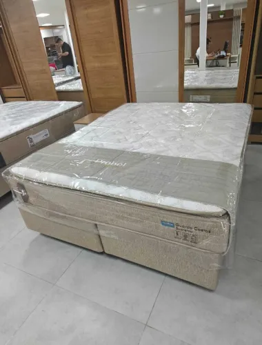 Cama Box Colchao Sup. Queen - Molas Ensacadas (1,58x1,98x0,30) Em Até 10x Sem Juros 