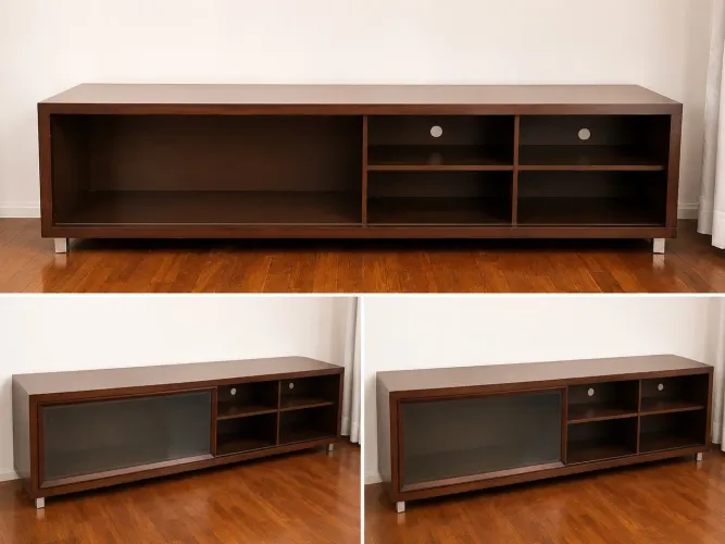 Rack de TV Madeira Mogno