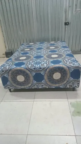 Cama Box de mola Casal 140x190 nova