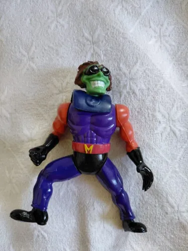 Boneco do personagem "O Máskara" (The Mask), fabricado pela empresa Toy Island nos anos 90