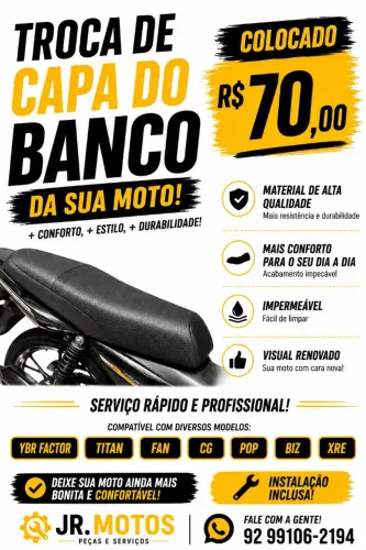 Capa Banco Moto