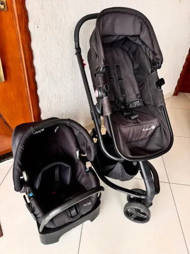Carrinho de Bebê Safety 1st 3 em 1 (Moisés + Bebê Conforto + Base)