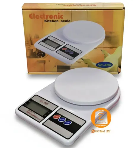 Balança Digital de Cozinha Alta Precisão 1g a 10Kg SF-400