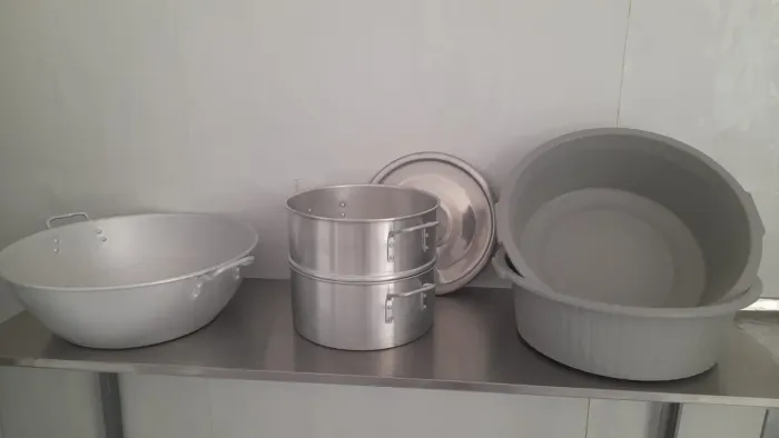Kit: Tacho + Panela a Vapor + Bacias (Utensílios Industriais)