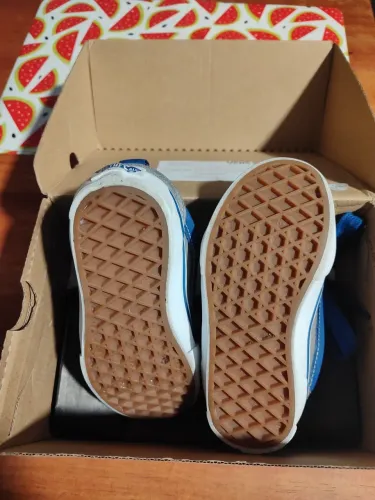 Tênis infantil Vans Knu Scool azul Tam. 26