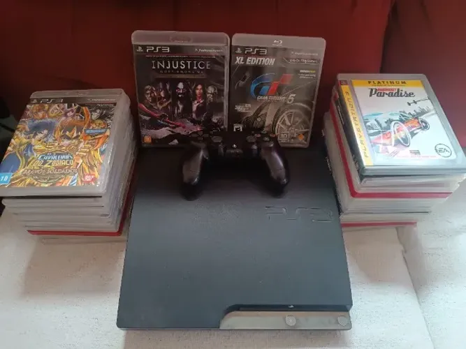 Playstation 3 com 25 jogos originais