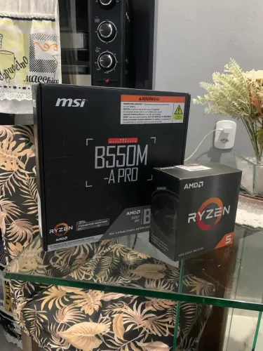 Vendo placa mãe + processador ryzen 5