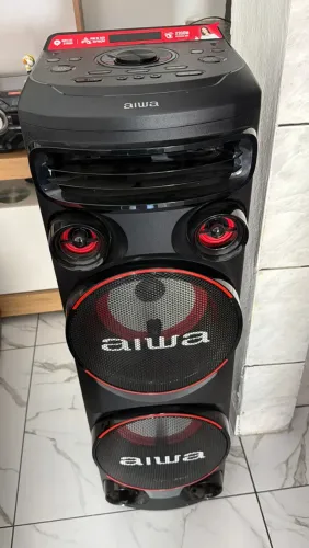 Caixa De Som Speaker Aiwa Torre 2300w - Preto