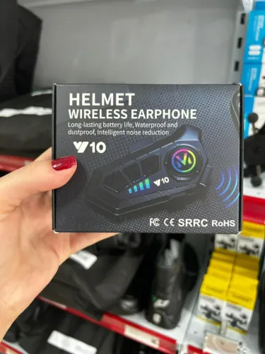 Fone de Ouvido Bluetooth Sem Fio para Capacete