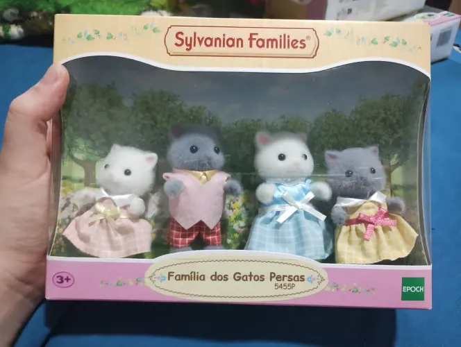 Sylvanian families familia dos gatos persas