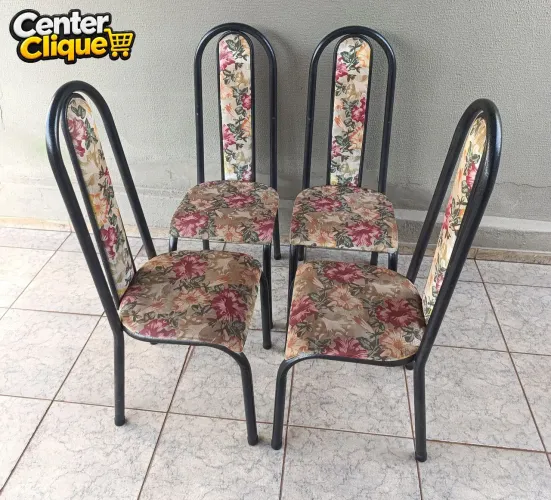 4 Cadeiras Semi Novas: Retirar no Aero Rancho!