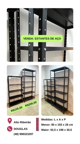 ESTANTES DE AÇO