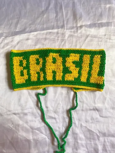 Croppeds de crochê Brasil 