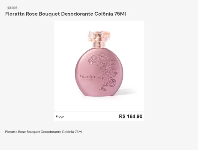 Floratta Rose Bouquet Desodorante Colônia 75Ml