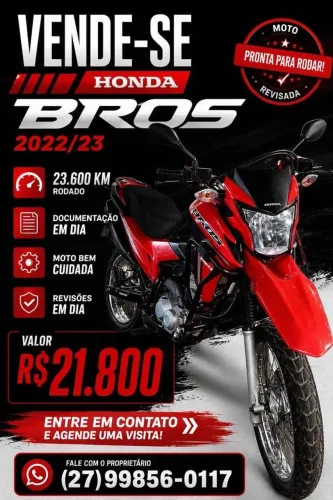 Moto Honda Bros 160 2022/2023