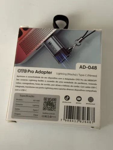 Adaptador Lightning para Type-C