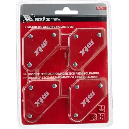 Esquadro magnético 4kg Kit com 4 peças - MTX