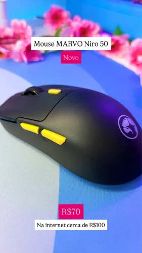 Mouse Gamer Marvo Niro 50, 12000DPI