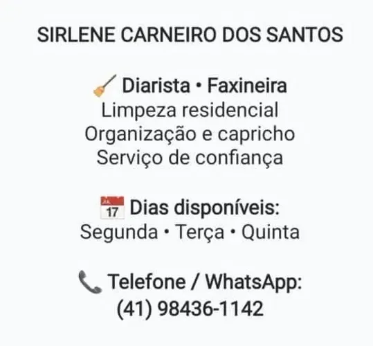 Diarista doméstica 