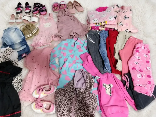 Lote inverno menina 1/2 anos