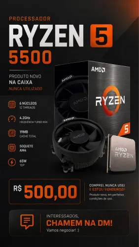 Processador Ryzen 5 5500