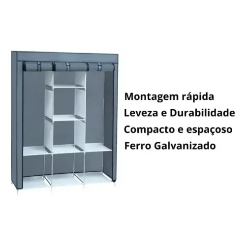 Guarda-roupa semi-novo montável 