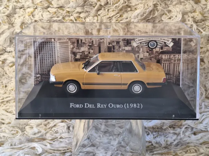 Miniatura Ford Del Rey Ouro 1982 - Carros Inesquecíveis do Brasil