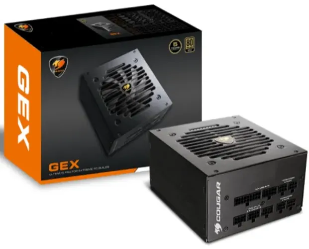 Fonte Cougar GEX850, 850W, 80 Plus Gold, Full Modular, PFC Ativo