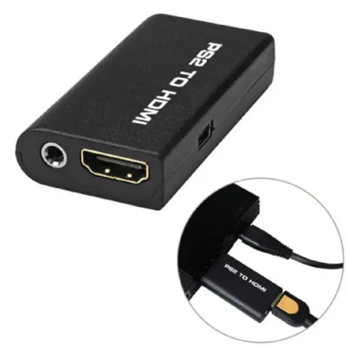 Adaptador HDMI para Playstation 2. Novo. Plug and Play. Sony Ps2