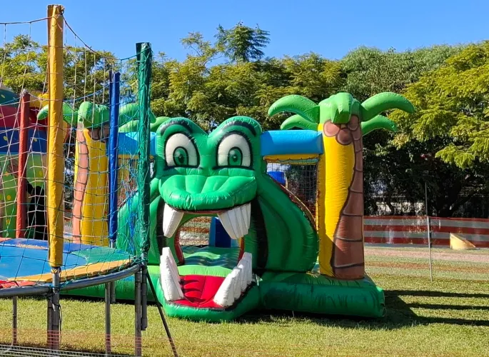 Brinquedo inflável jacaré R$5.000