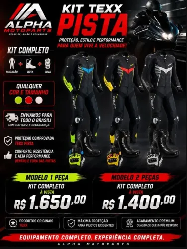 Macacão Texx Pista Completo