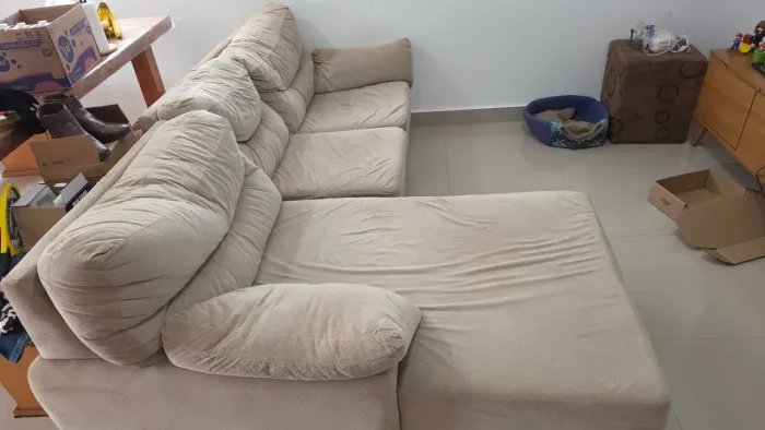 Sofá 3 lugares com chaise