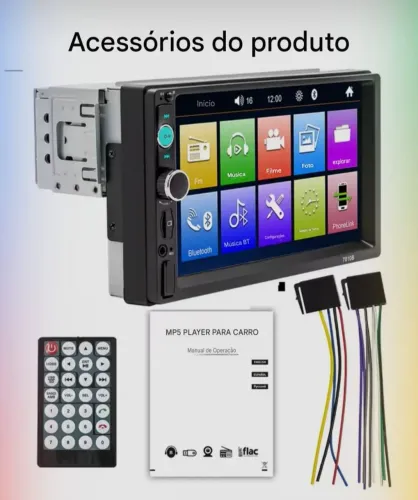 Som de carro bluetooth 